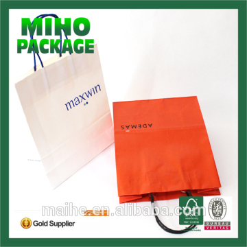 black matte retail paper gift bag