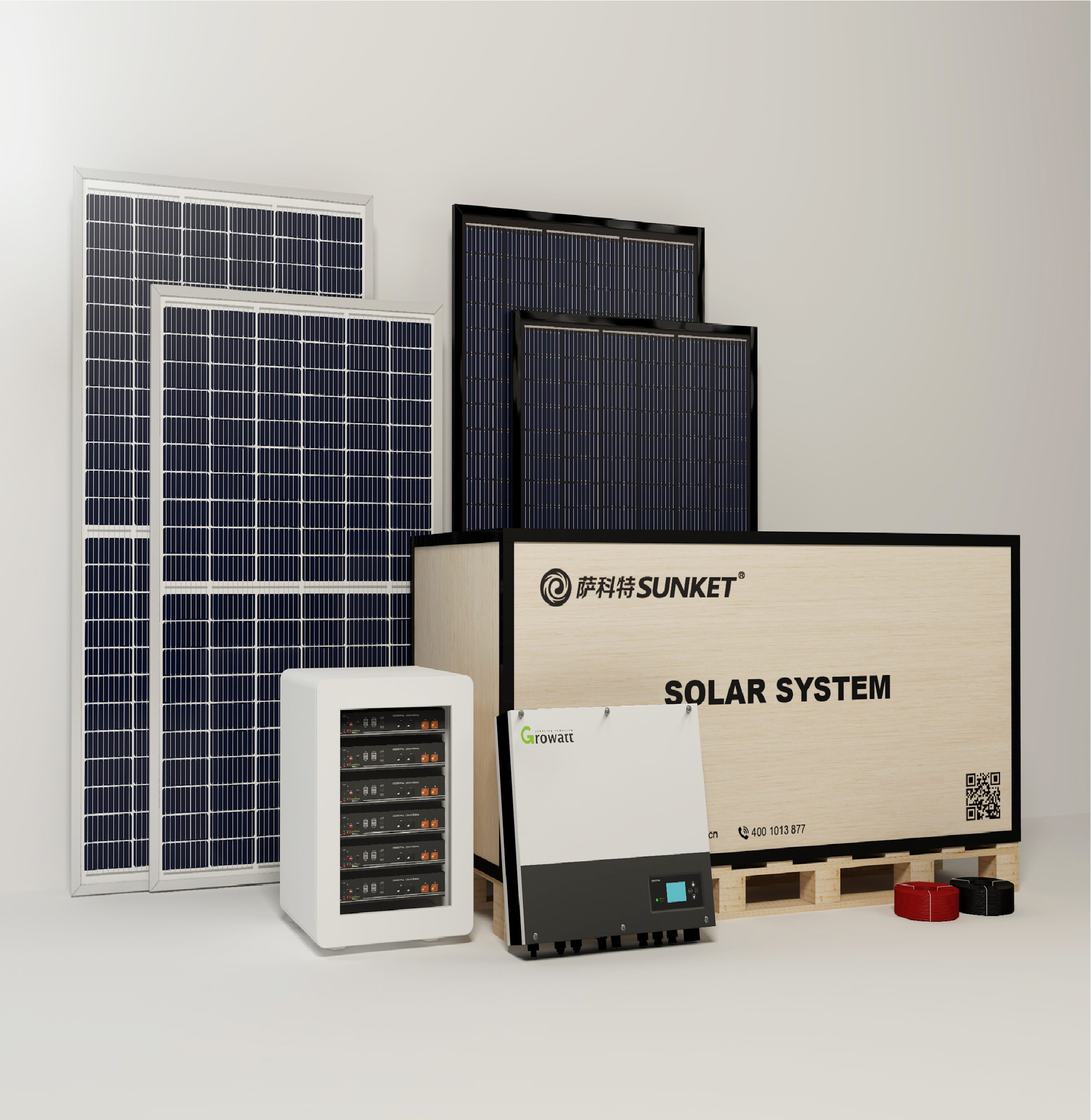 3KW 5KW 그리드 태양 광 발전 시스템