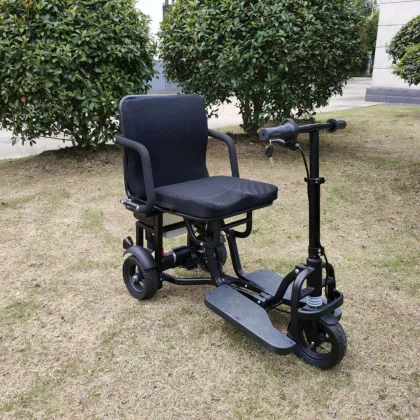 Electric Tricycle Scooters for Disabled and Elderly: Aluminium Alloy Frame Foldable Mobility Scooter