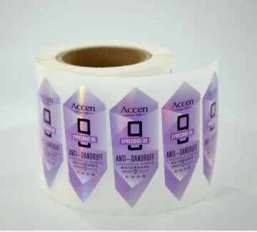 Custom holographic film glitter sticker printing