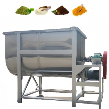 Horizontal Ribbon Mixer for Granulated Food - Mixer and Mill for Sale
