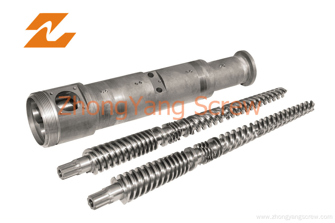 Twin Conical Screw Barrel Double Screw Cylinder