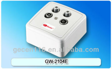 Gecen New SAT/TV/FM Wall socket/Wall plate/wall jack Model GW-2104E