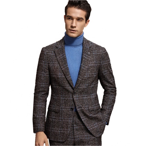 High-End Men's Single Breasted Wool Track Suit