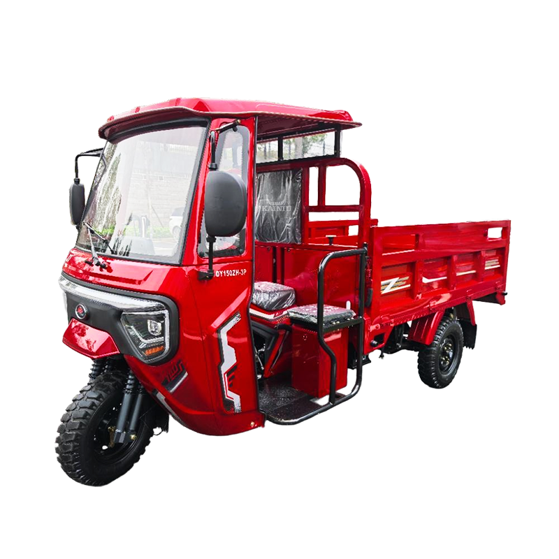 Rugged Three-Wheeled Utility Vehicle with Enclosed Cabin