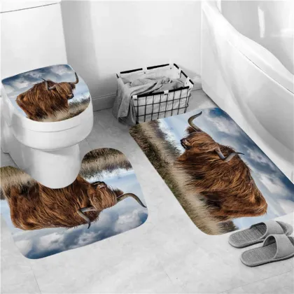Starfish on The Beach Shower Curtains, Bathroom Curtain Waterproof Fabric-shower-curtain High Quality Bathroom set