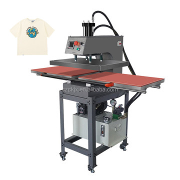 Fully Automatic Dual Station 40x60cm Oil Hydraulic Heat Press Machine with Slide Auto Open