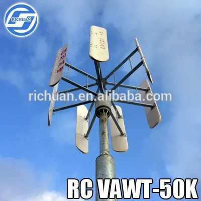 new vertical wind generator china wind vertical turbine 50kw