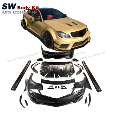 High-Quality Fiberglass BS Style Body Kit for Mercedes-Benz C-Class Coupe W204 C63