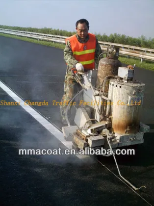 Thermoplastic oil paint raw materials for spray raod marking