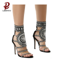 neue Design Pailletten Schuh Frauen UK Sandalen