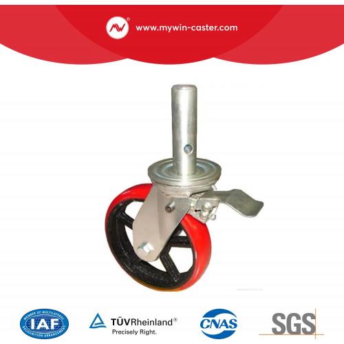 Style Ameryki Total Lock Rusztowanie Caster (TPU Wheel & Iron Core)