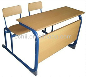 Student desk and chair/Double classroom furniture/School furniture desk and chair for sale/School study table and chair