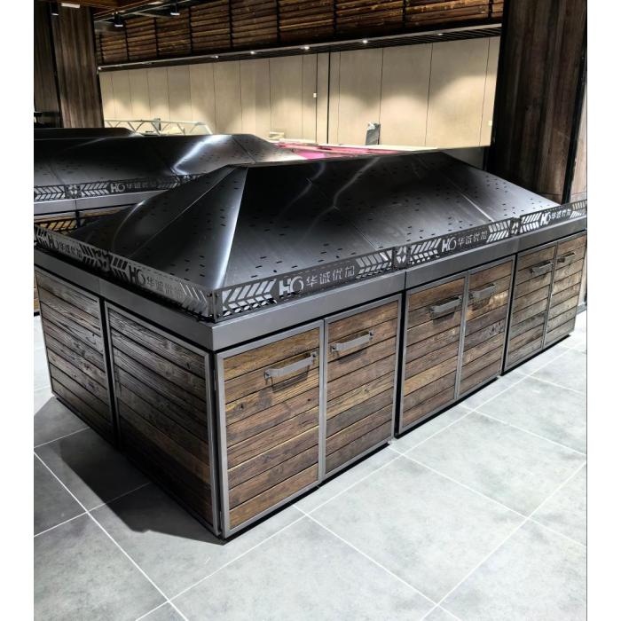 Fresh Fruits and Vegetables Display Shelves