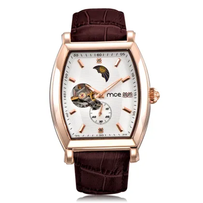 casual rose gold sports flying tourbillon men s watch