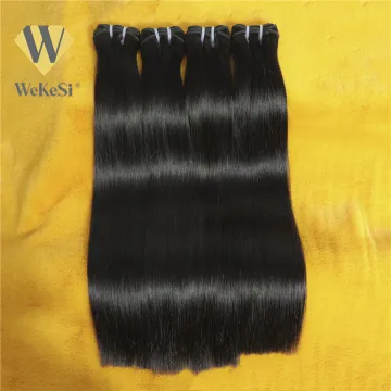 Super Double Drawn Hair Bone Straight Double Drawn Human Hair Bundles Unprocessed Cuticle Aligned Grade 10A Brazilian Hair