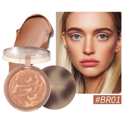 Soft Waxy Silky Mousse Contouring Pressed Powder Bronzer Makeup