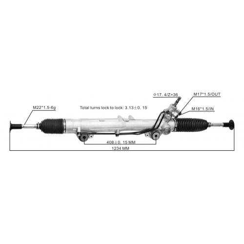 Piñón y cremallera LHD para Toyota Land Cruiser