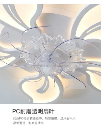 Weixi Lighting Ceiling Fan: 220V/110V, Remote Control, Dimming, Speed Adjustable, LED Ceiling Fan Light