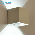 Lampu Dinding Luar Kotak LEDER