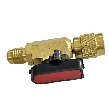 Brass R410 Refrigeration Ball Valve Adapter: A High-Pressure Refrigerant Connector for Professional Use
