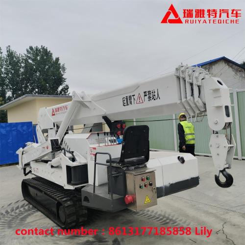 8.0 T Spider Crane Truck Customized 8 tons crawler type self-climbing vehicle Manufactory