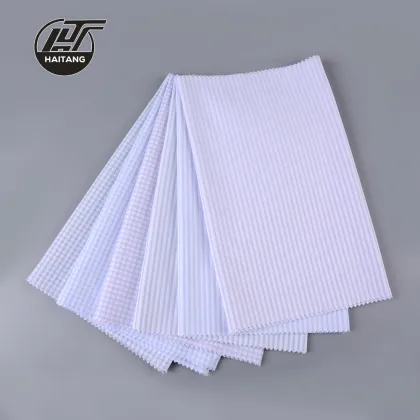 Check Bamboo fabric Strip Fabric Polyester Fabric