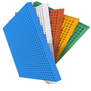 Customized GRP Grating with Gritty Cover-Anti-Fire FRP Grating and Checker Plate Cover for Construction Materials