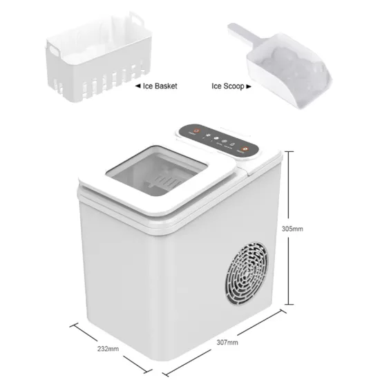 Compact Automatic Ice Maker for Student Dormitories