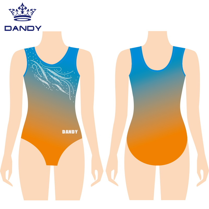 Rhinestones ထုံးစံ sublimated leotards