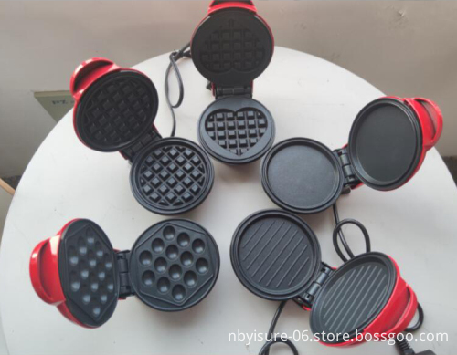Stainless Steel Custom Bubble Waffle Maker for Kids - Amazon Hot Sale Electric Baking Griddle Mini Waffle Maker