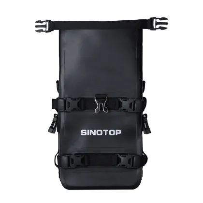 SINOTOP 5L PVC Tarpaulin Waterproof Motorcycle Saddle Bags
