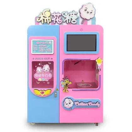 Automatic Commercial Marshmallow Flower Cotton Candy Vending Machine