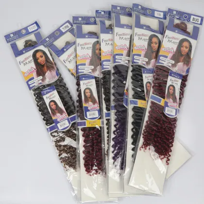 Passion Twist Hair Crochet Freetresses Hair Extension Synthetic Bulk Curl Hairstyle Free Tresses Hair Crochet braiding