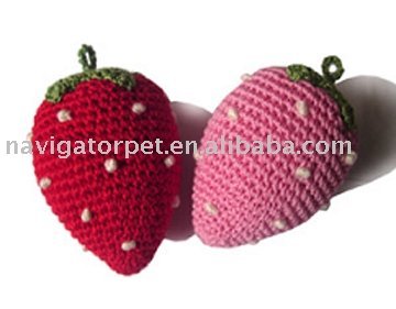 Pet Crochet Toy Strawberry