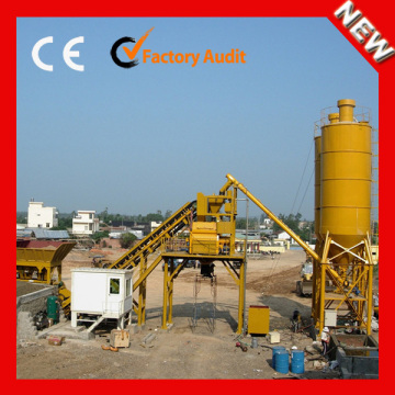 Italy technology YHZS60 new mobile concrete batching plant to Indonesia
