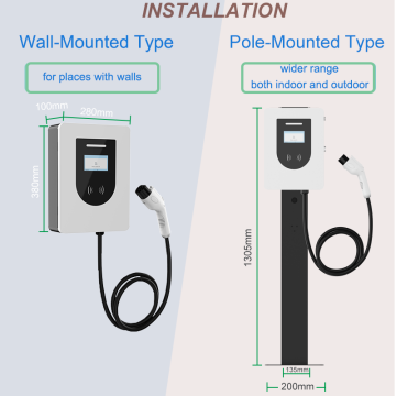 Pase de charge EVS de 21 kW AC Mur