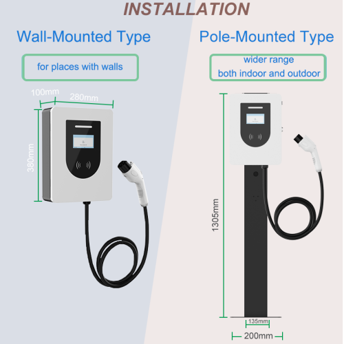 Eu Ev Charging Pile 22kW AC Ev Charger Home Using Type 2 Factory