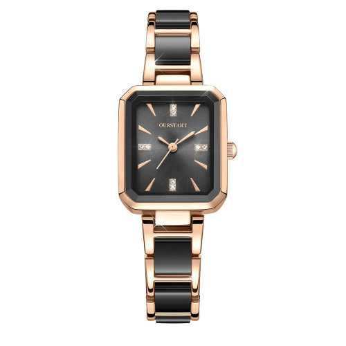 Bracelet Fashion Bracelet Rectangle Quartz Montres pour femmes