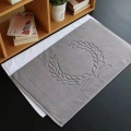 Custom spa bath mat towel cotton bathmat hotel