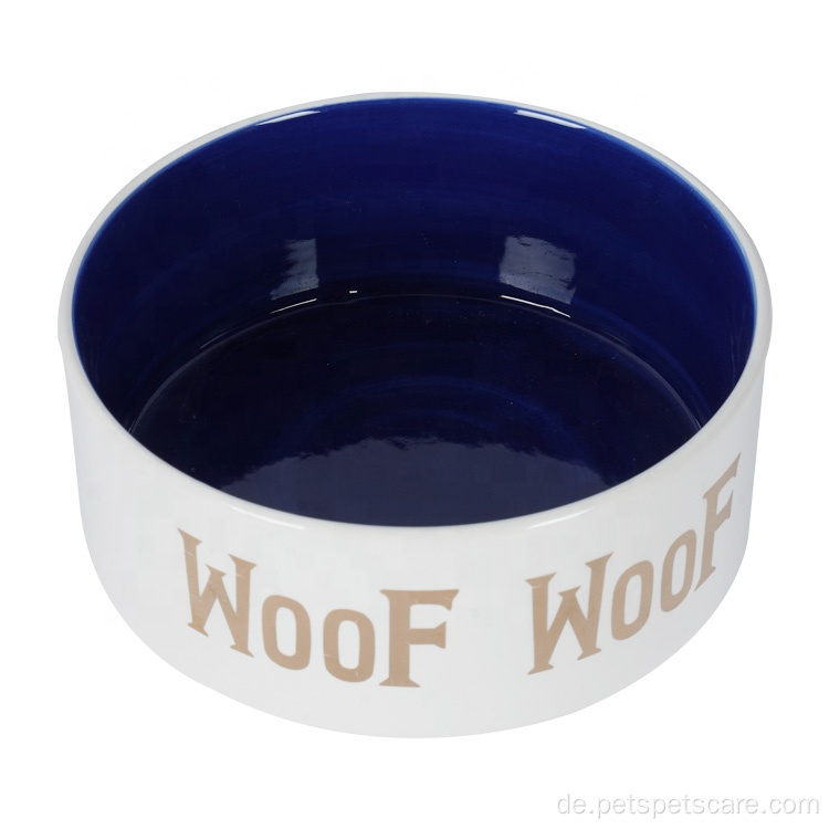 OEM ODM Logo Sublimation Keramik Haustierhund Bowl