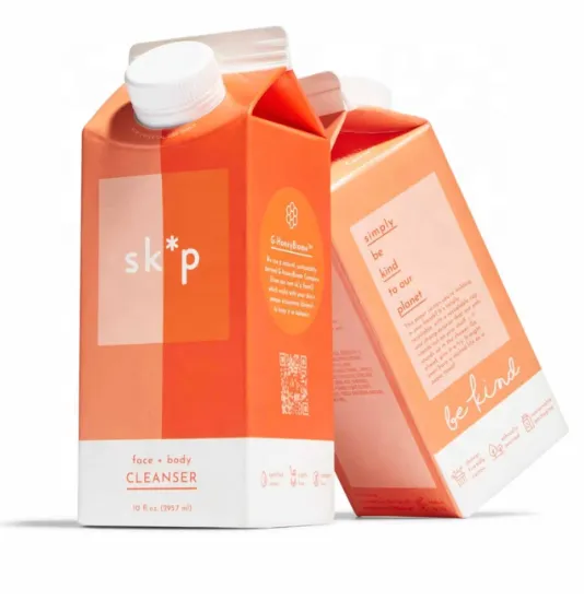 Body lotion gable top carton filling machine