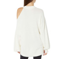 Women's V-Neck Buckle Slouchy Sweater