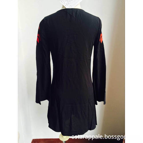 New Design V Neck Ladies Dress