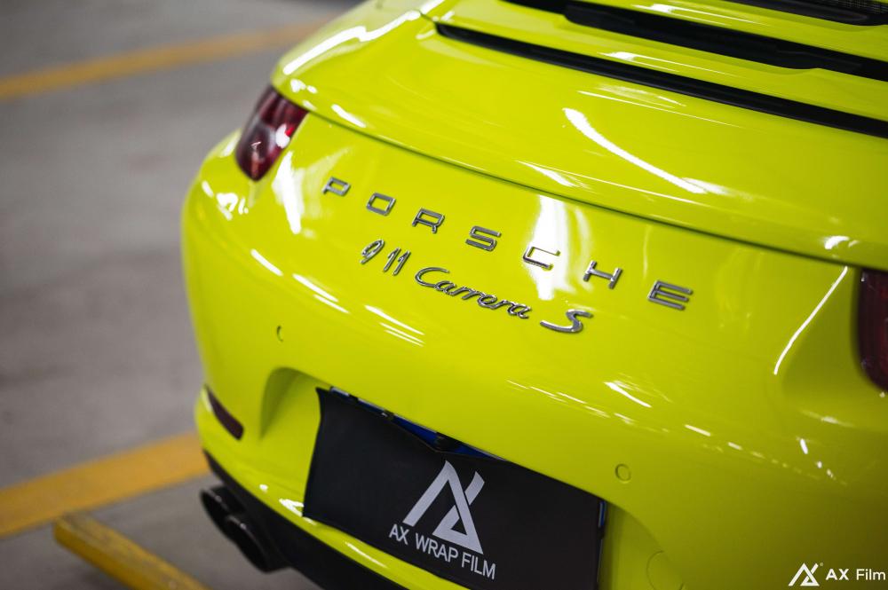 Acid Green Car Wrap