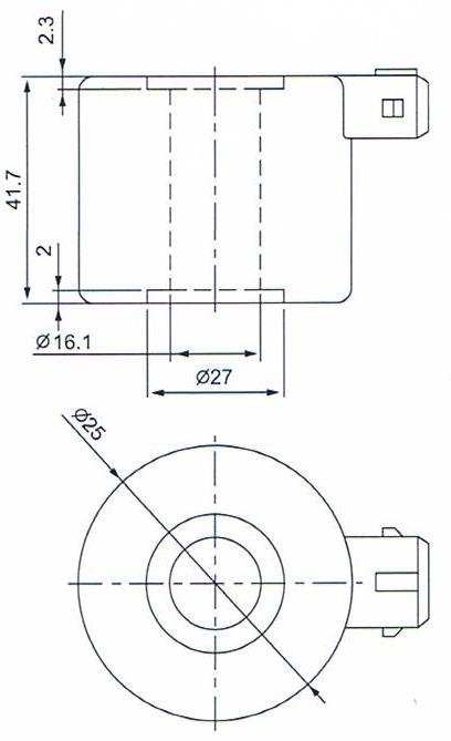 Dimension of BB16141711 Solenoid Coil: