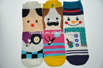 Kids cartoon tube socks.