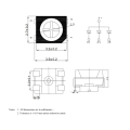 Pasgan dubh LED SMT RGB 3528 airson a thaisbeanadh