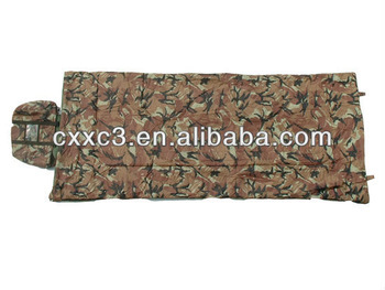Brown Color Military Camouflage Sleeping Bag