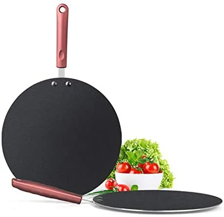 Nonstick Aluminium Cookware Set with Concave Dosa Tawa and Soft Touch Handle